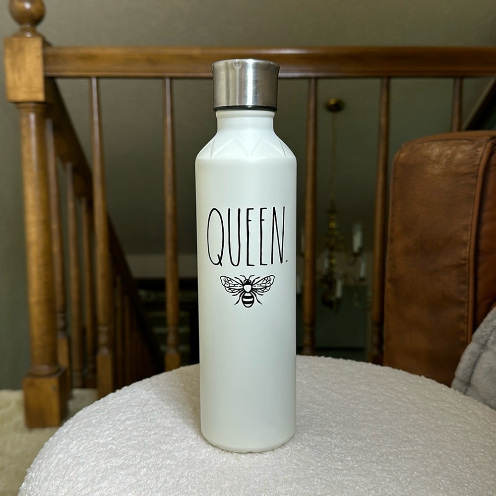 RAE DUNN QUEEN BEE METAL TUMBLER WATER COFFEE CANTEEN